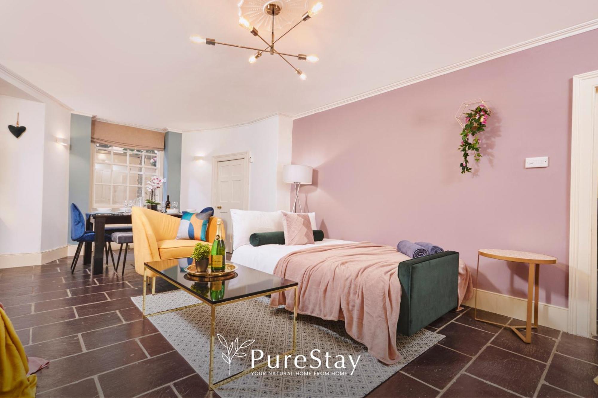 באת' Beautiful 2Bedroom 4 Actual Beds House With Wifi By Purestay מראה חיצוני תמונה