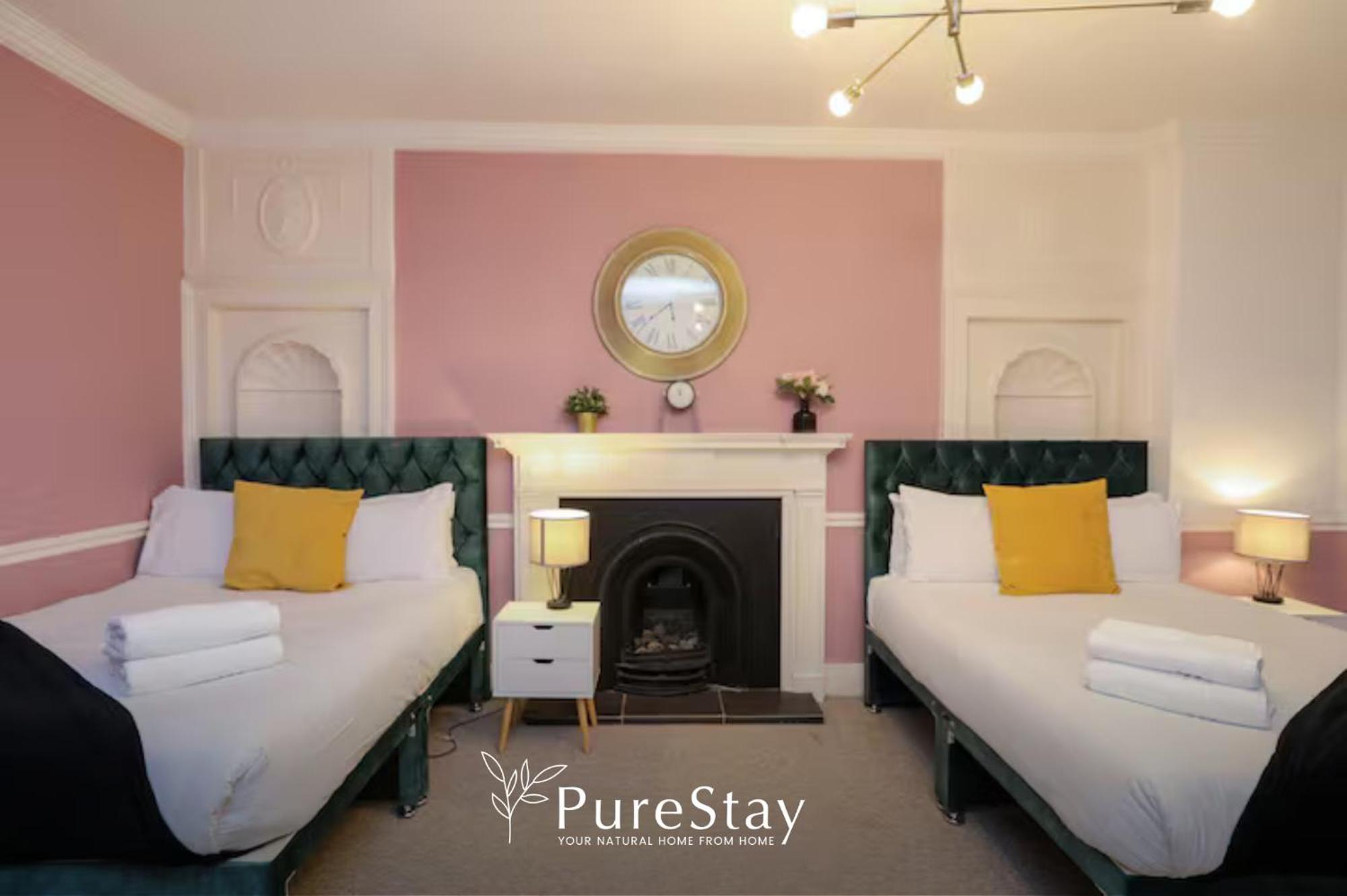 באת' Beautiful 2Bedroom 4 Actual Beds House With Wifi By Purestay מראה חיצוני תמונה